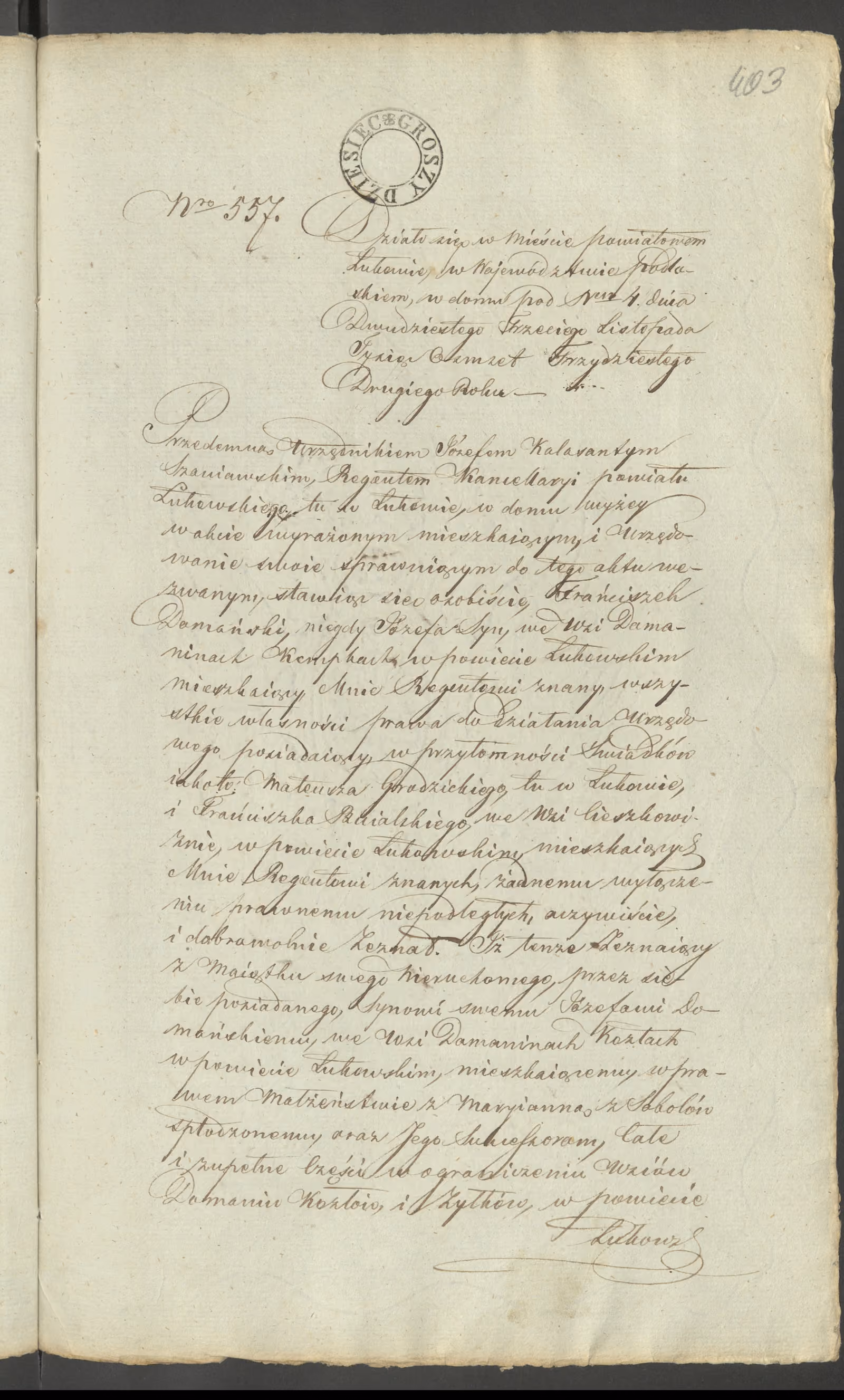 Szaniawski 557/1832, s. 1