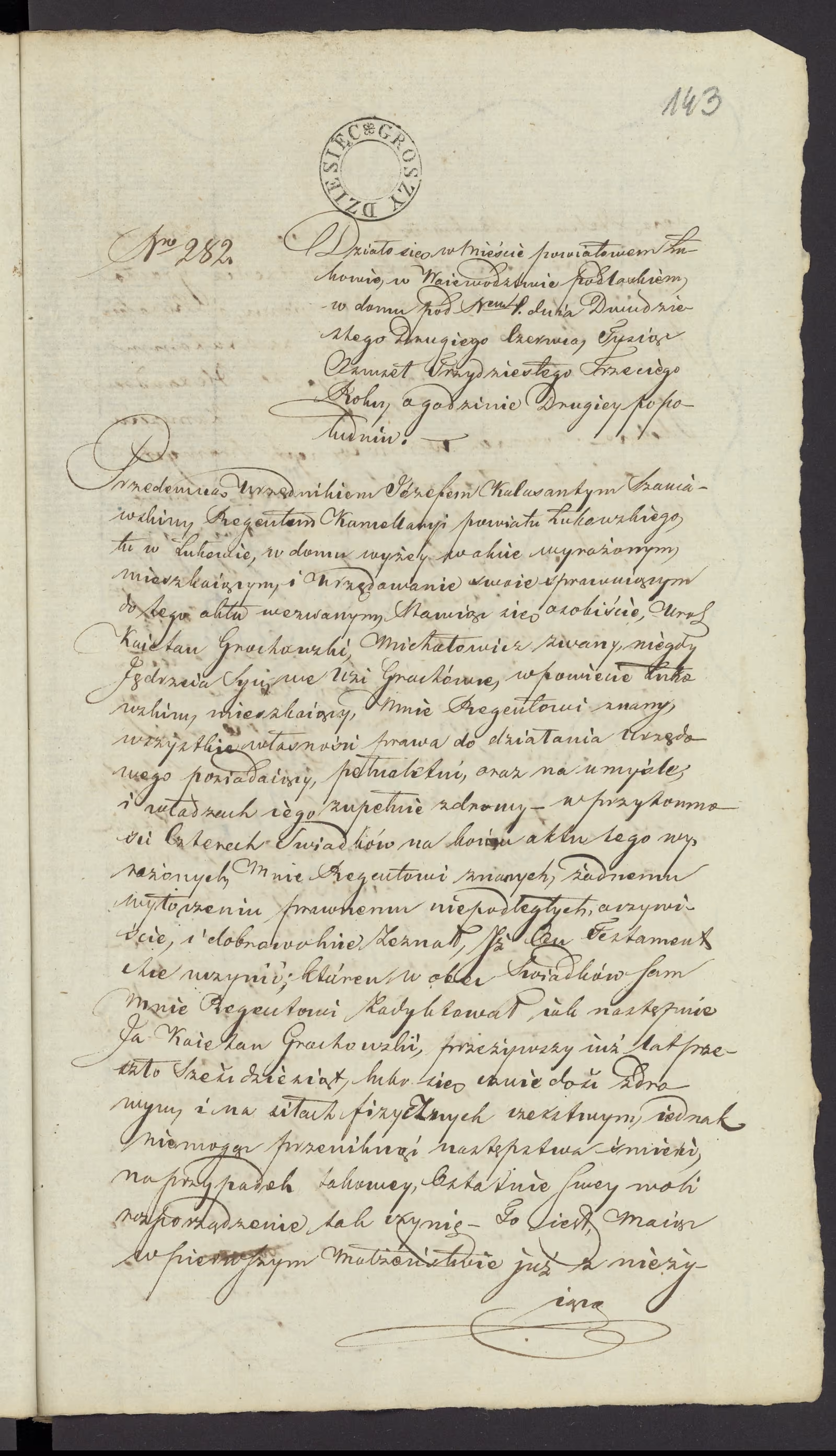 Szaniawski 282/1833, s. 1
