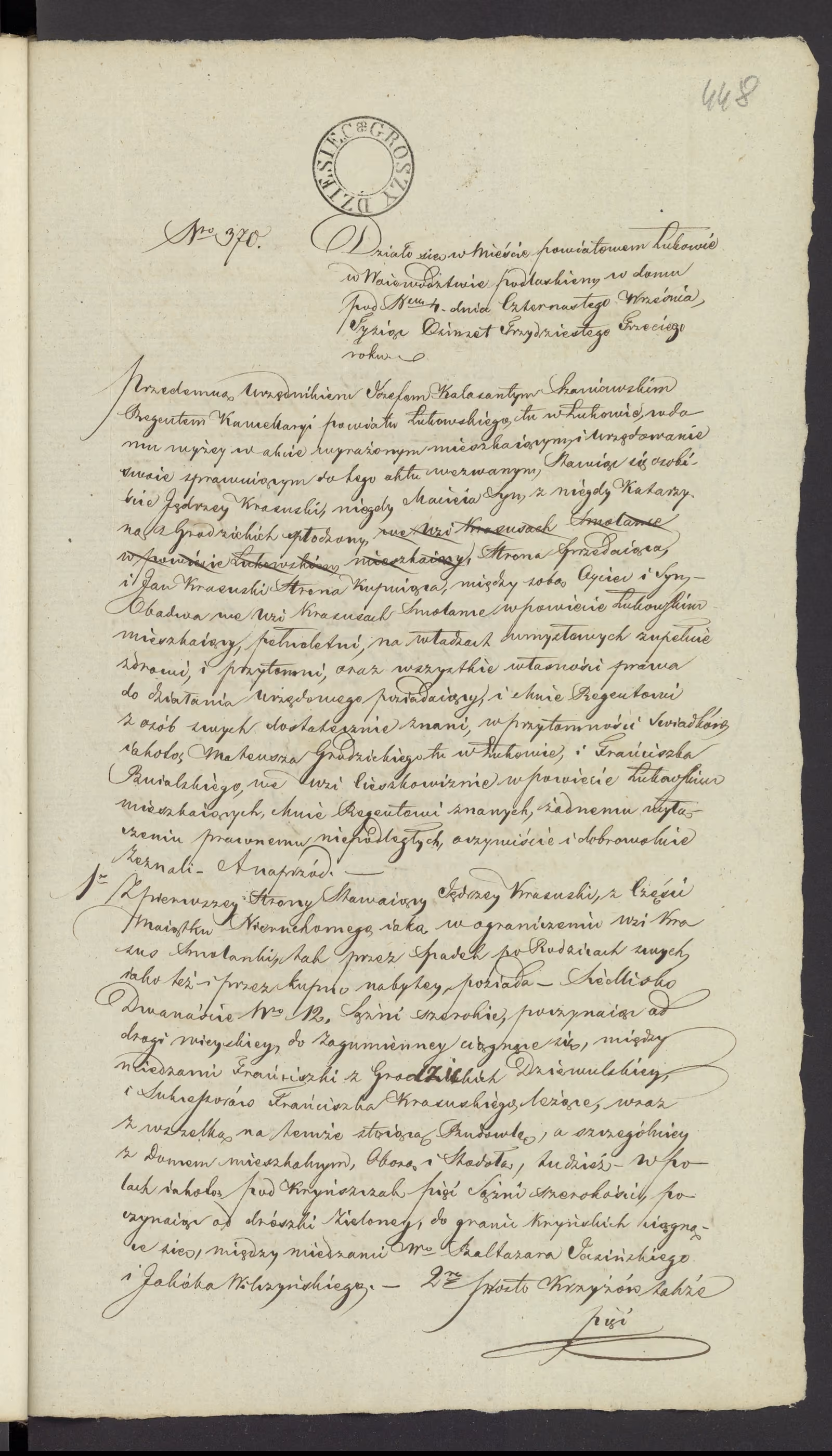 Szaniawski 370/1833, s. 1