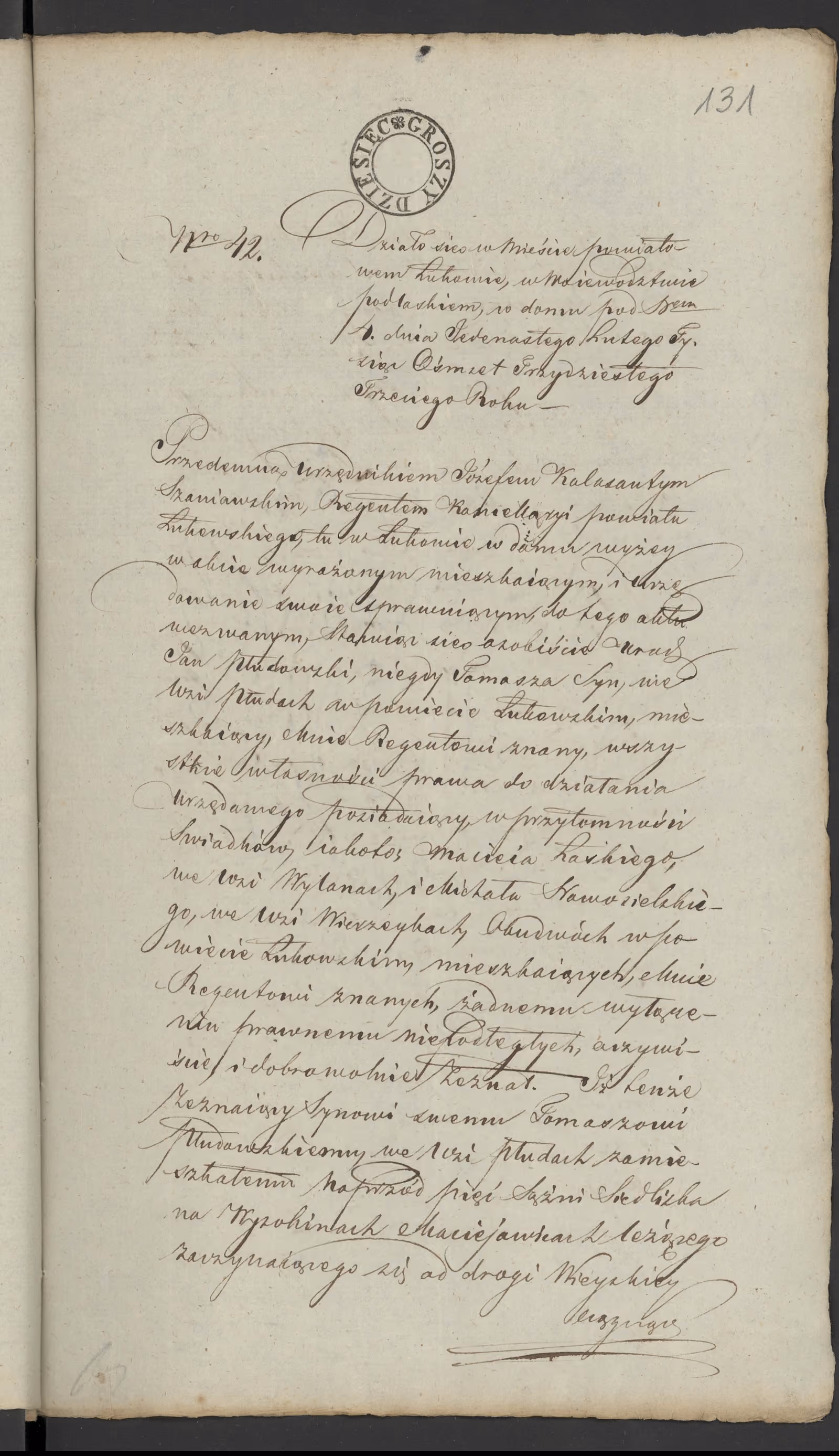 Szaniawski 42/1833, s. 1