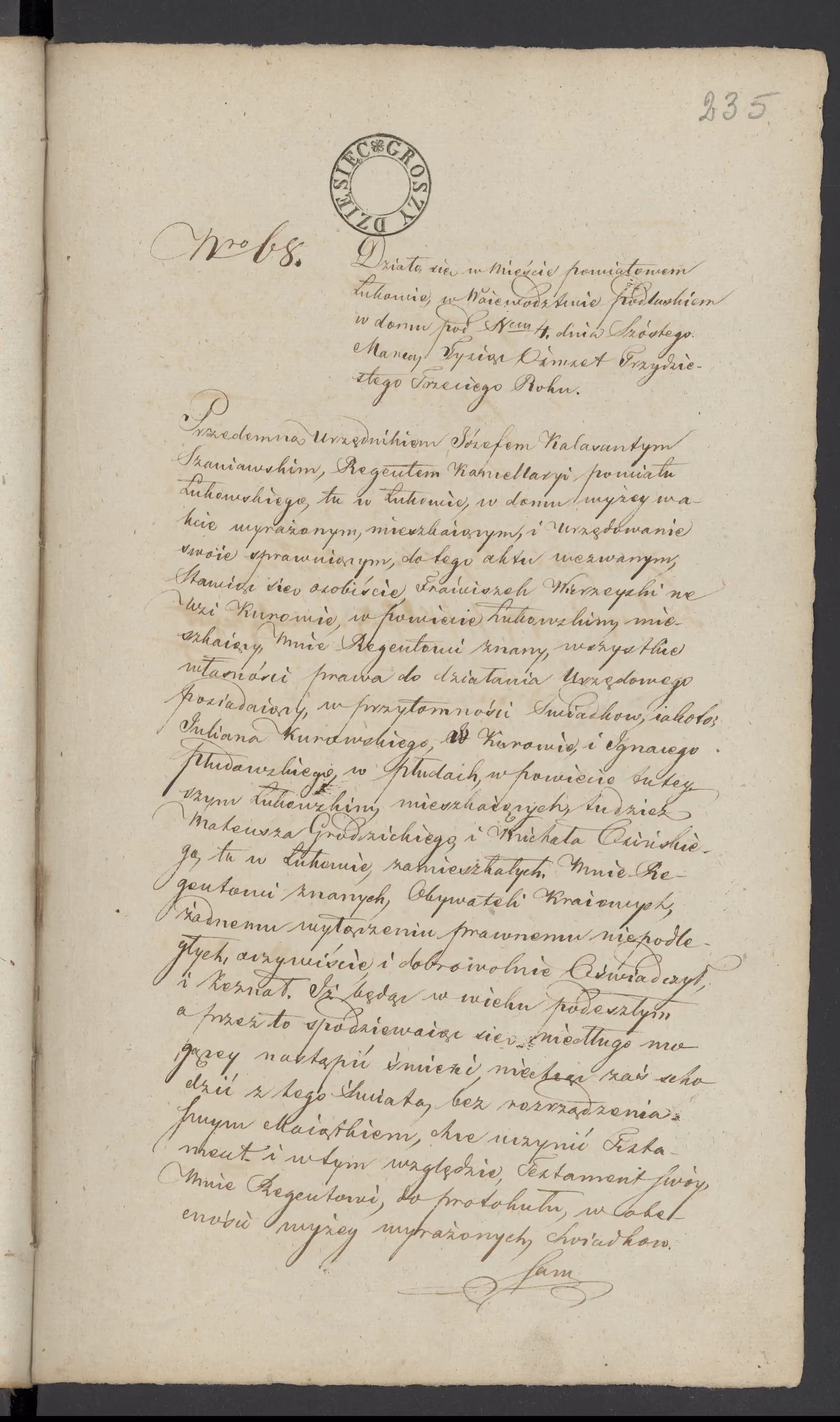 Szaniawski 68/1833, s. 1