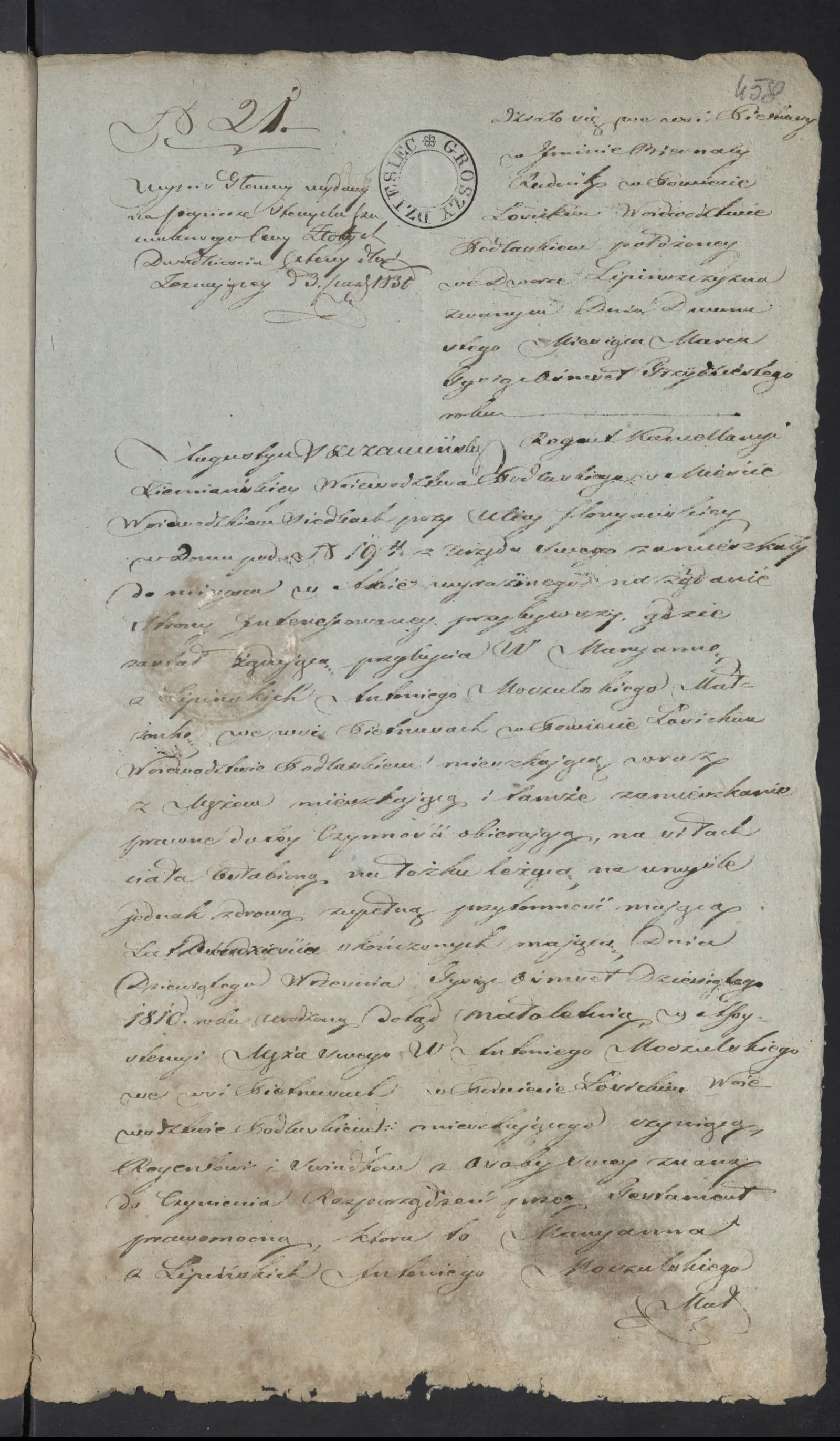 Szczawiński 21/1830, s. 1