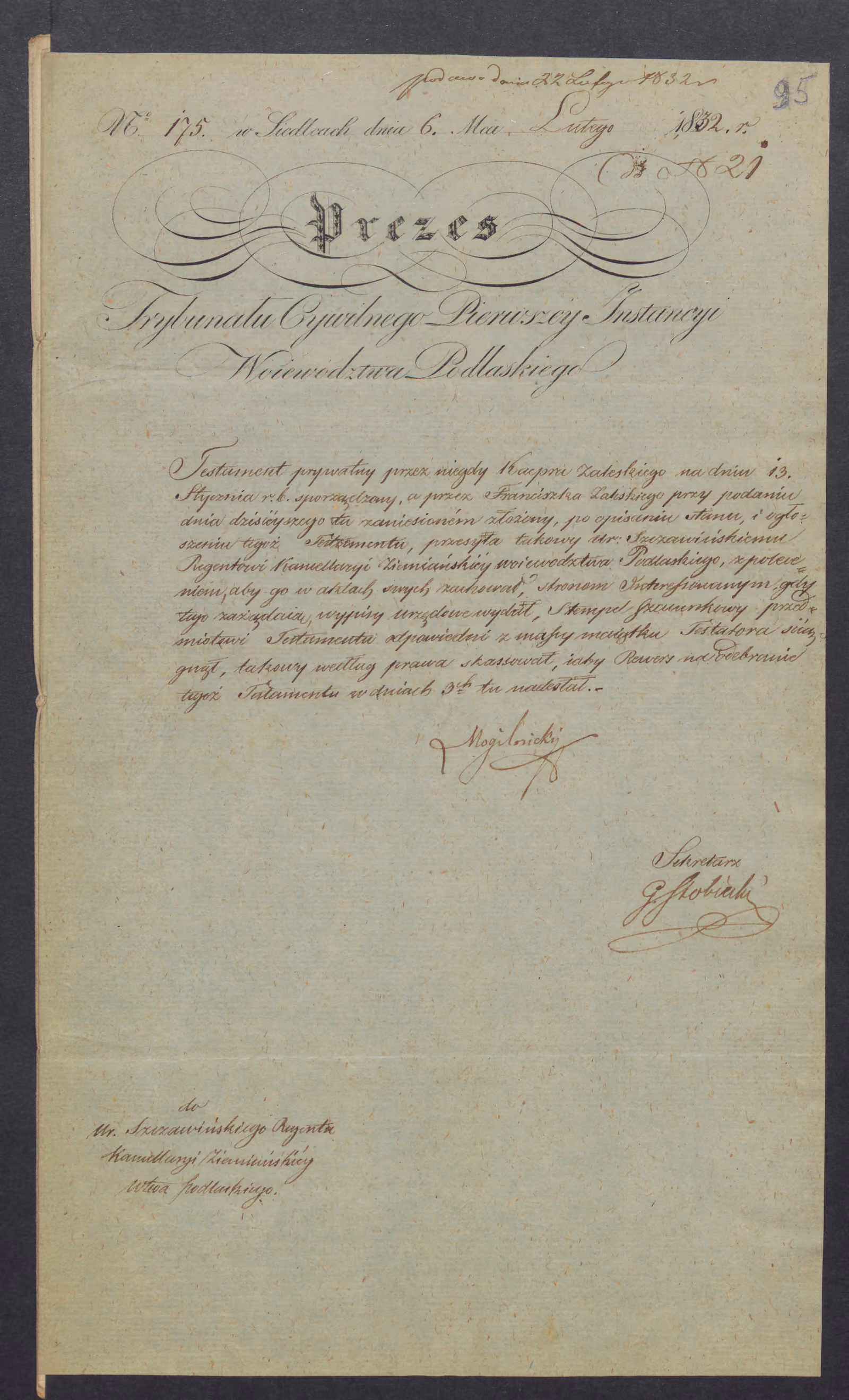Szczawiński 21/1832, s. 1