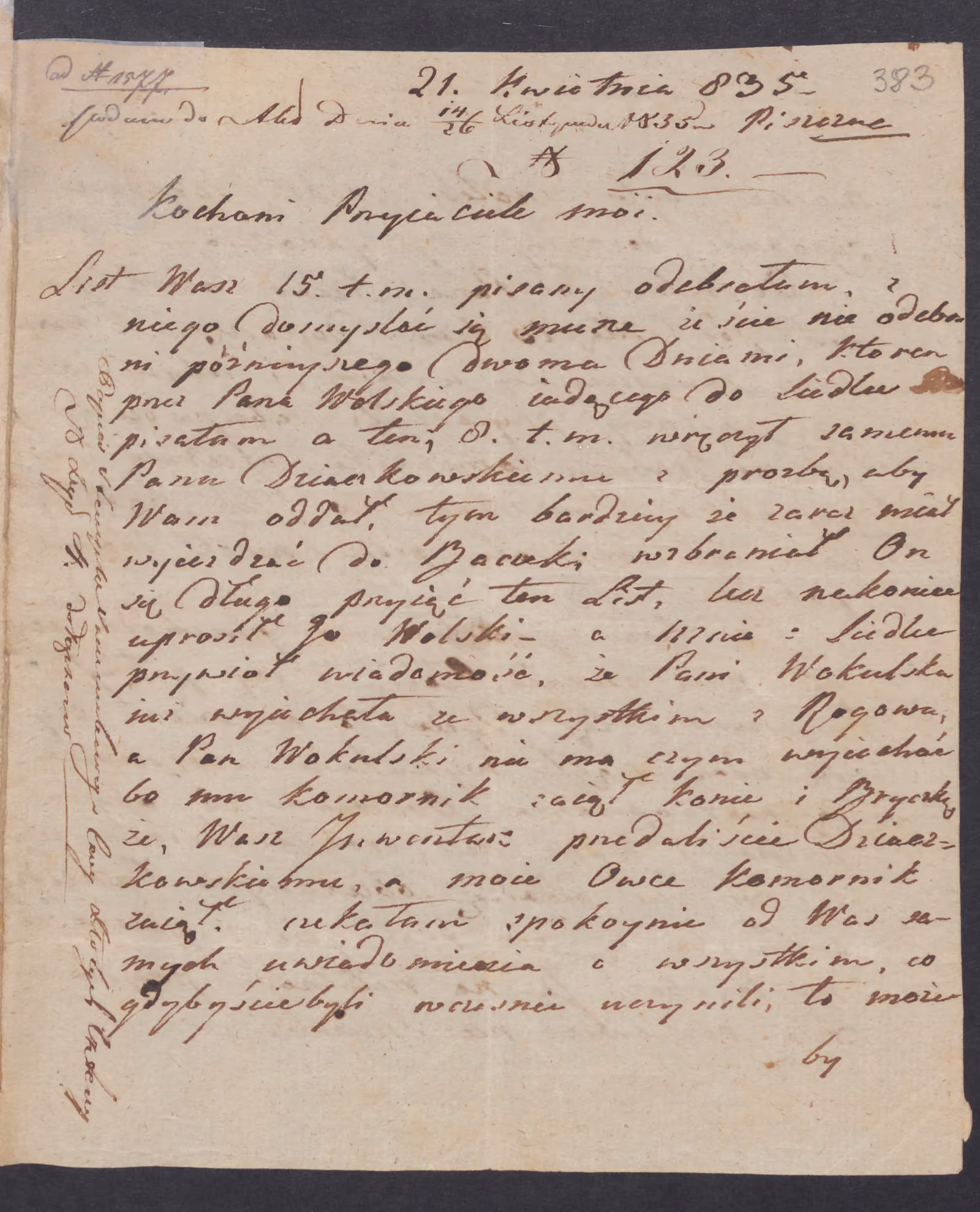 Szczawiński 123/1835, s. 1