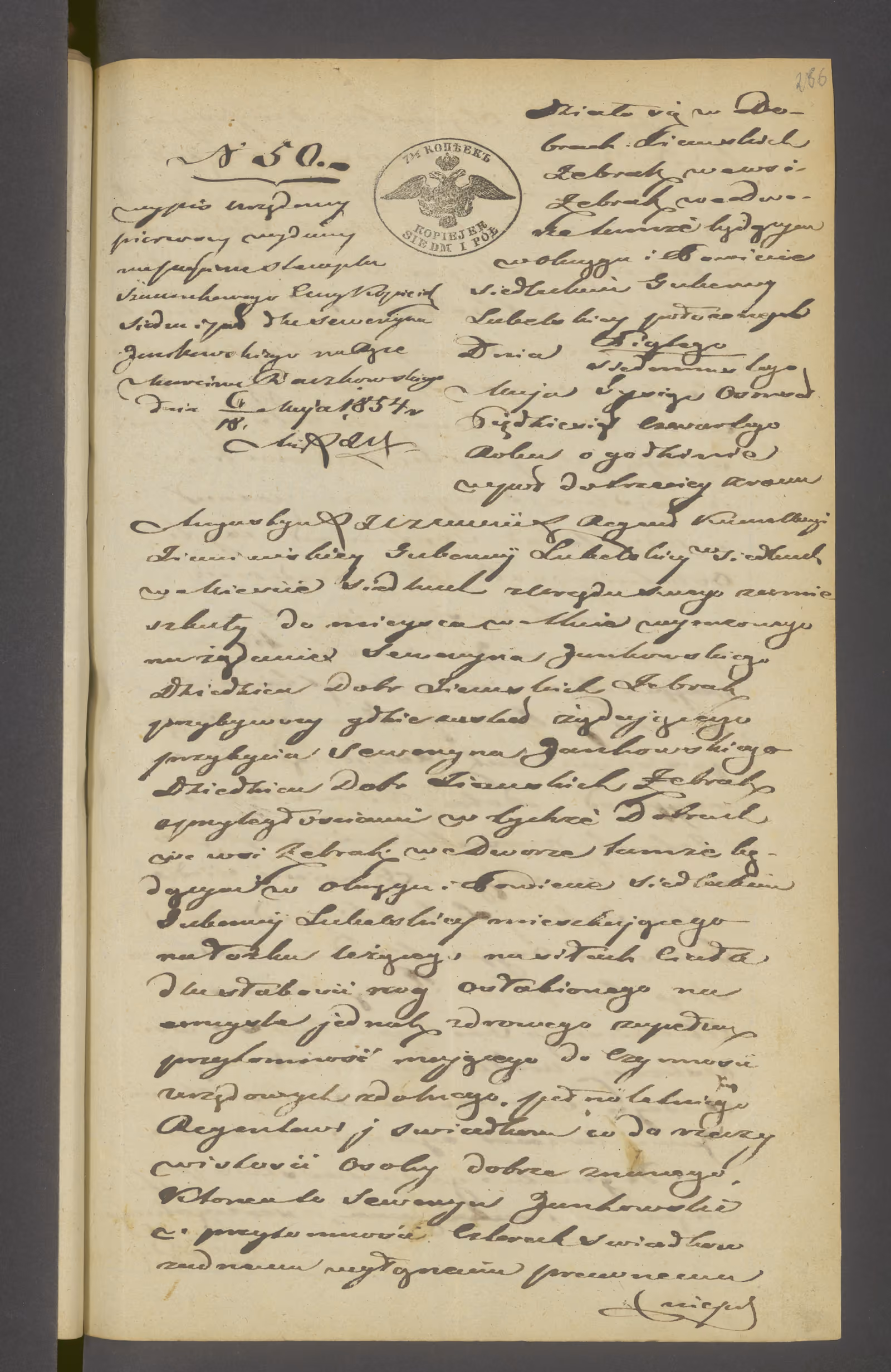 Szczawiński 50/1854, s. 1