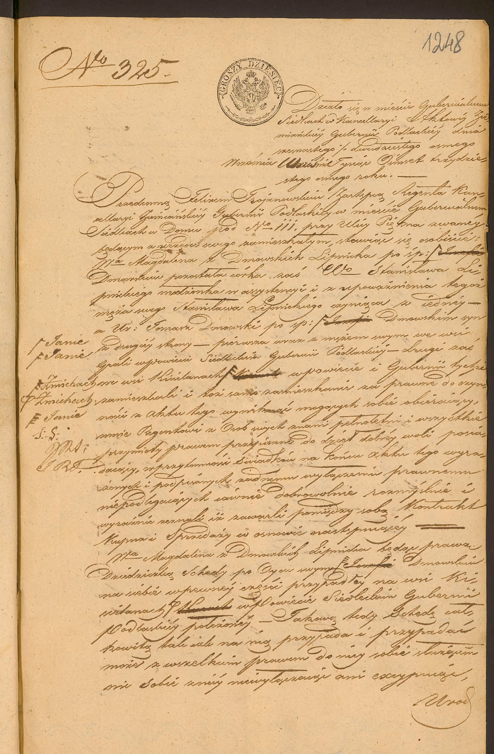 Trojanowski 325/1838, s. 1