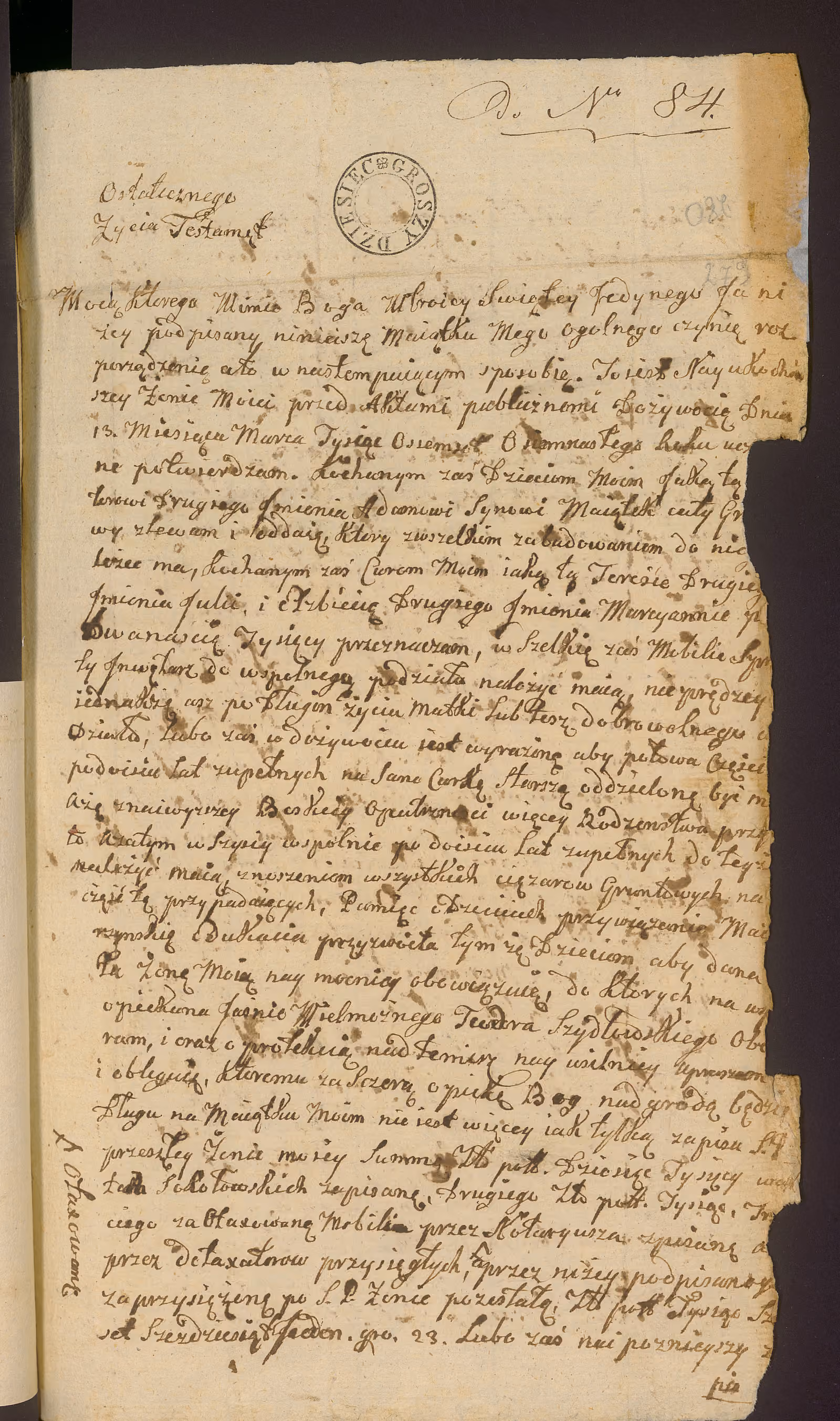 Trojanowski 84/1838, s. 1