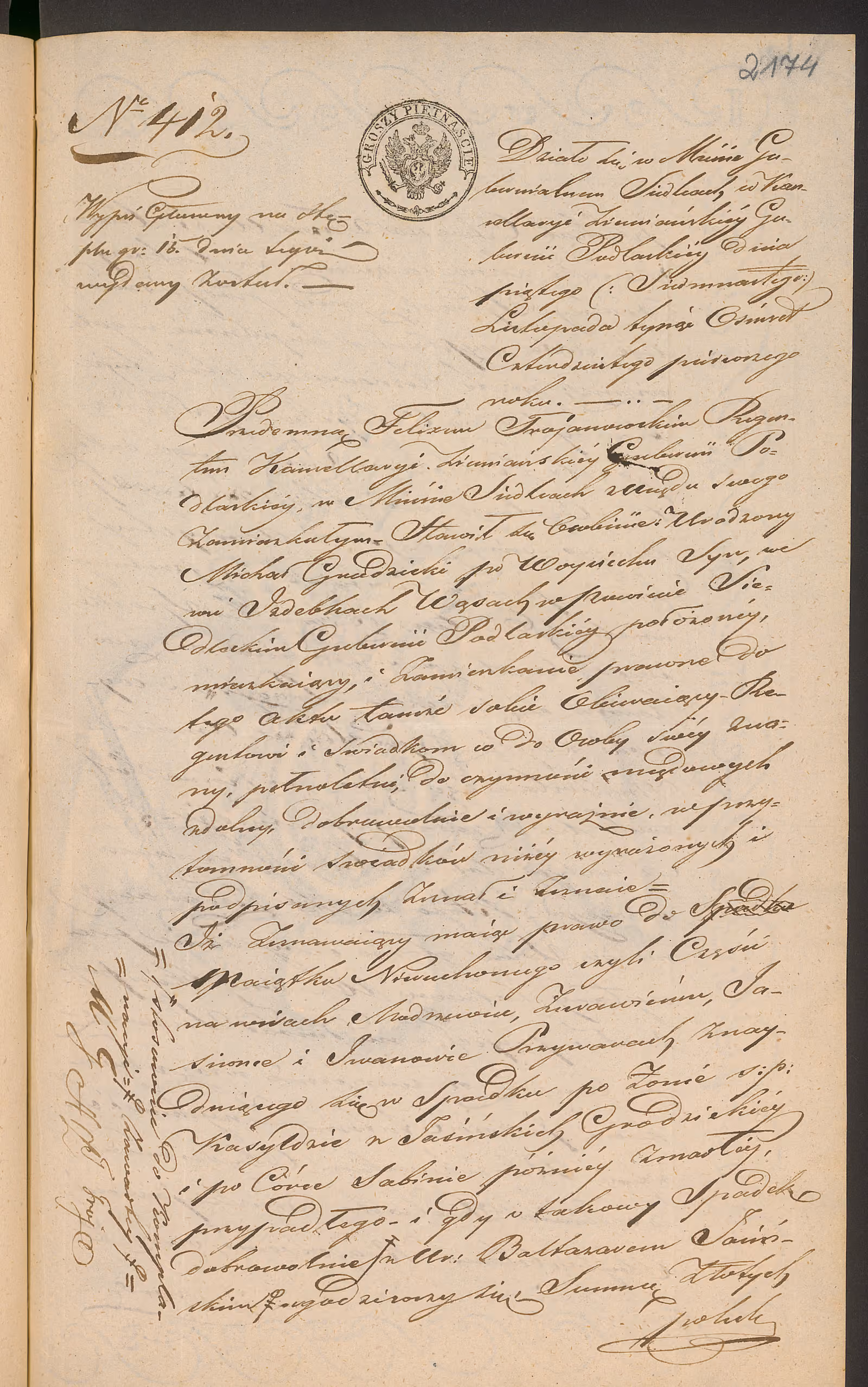 Trojanowski 412/1841, s. 1