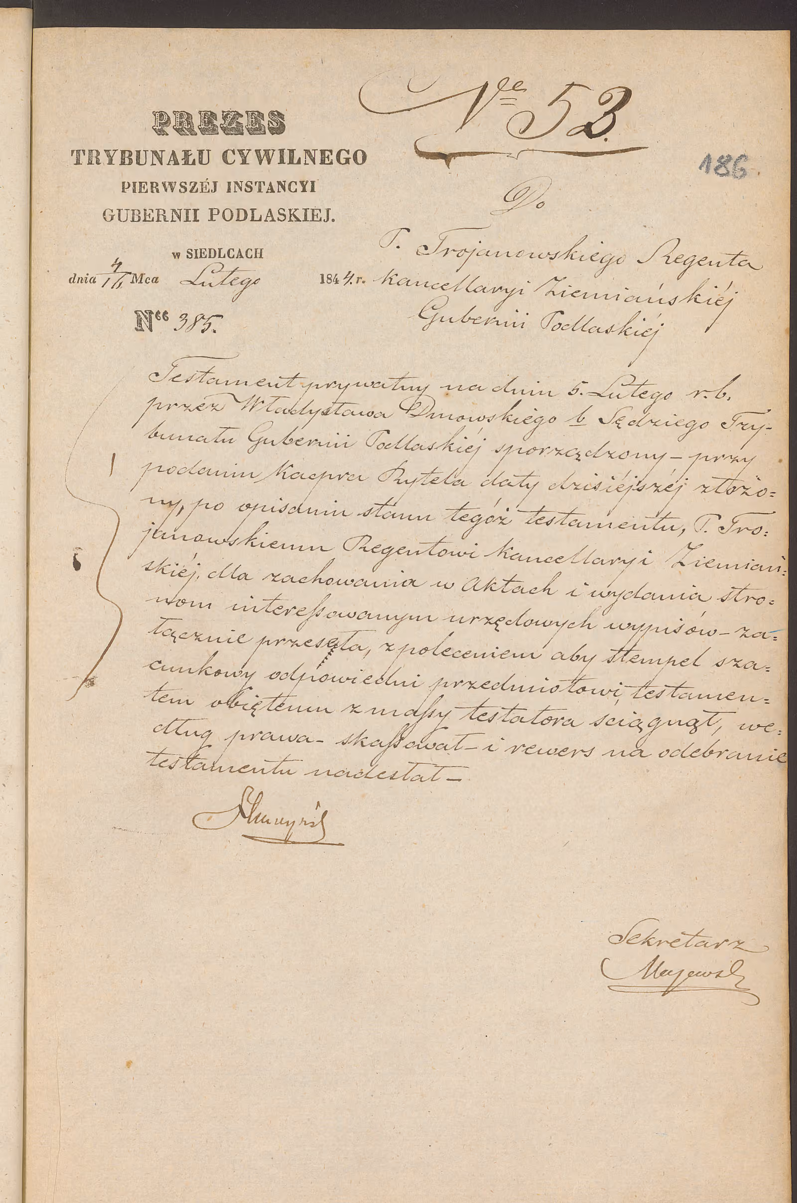 Trojanowski 53/1844, s. 1