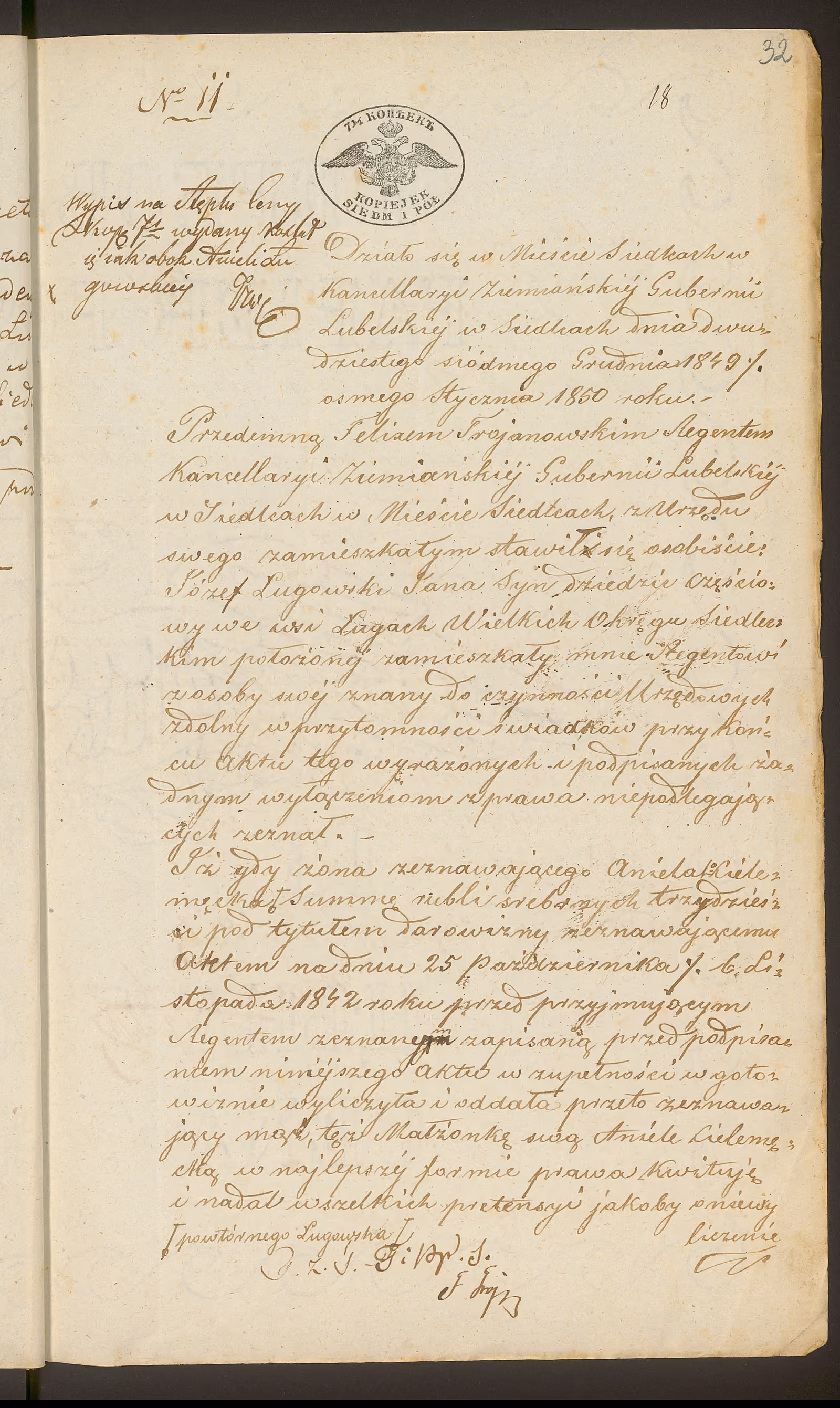 Trojanowski 11/1850, s. 1