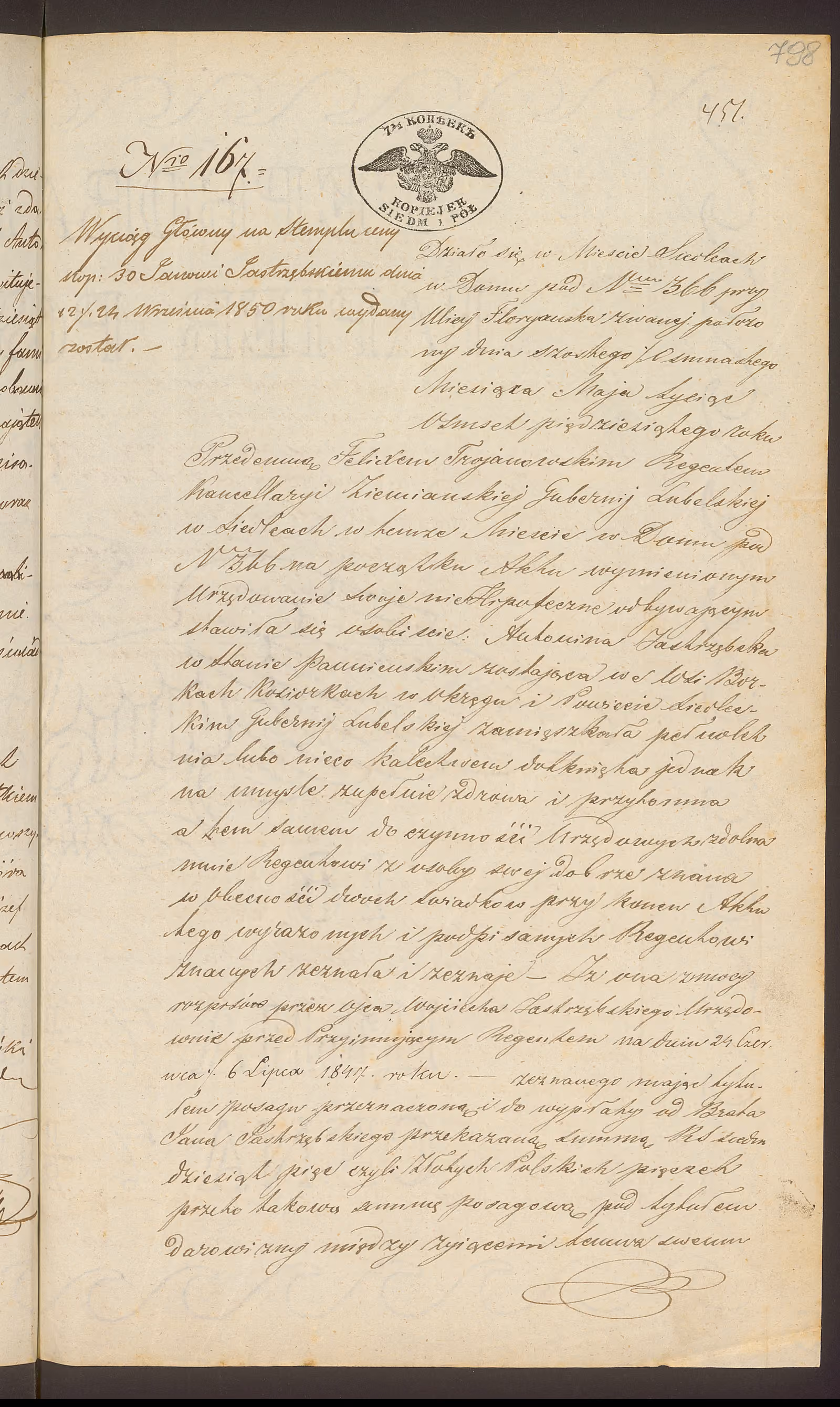 Trojanowski 167/1850, s. 1