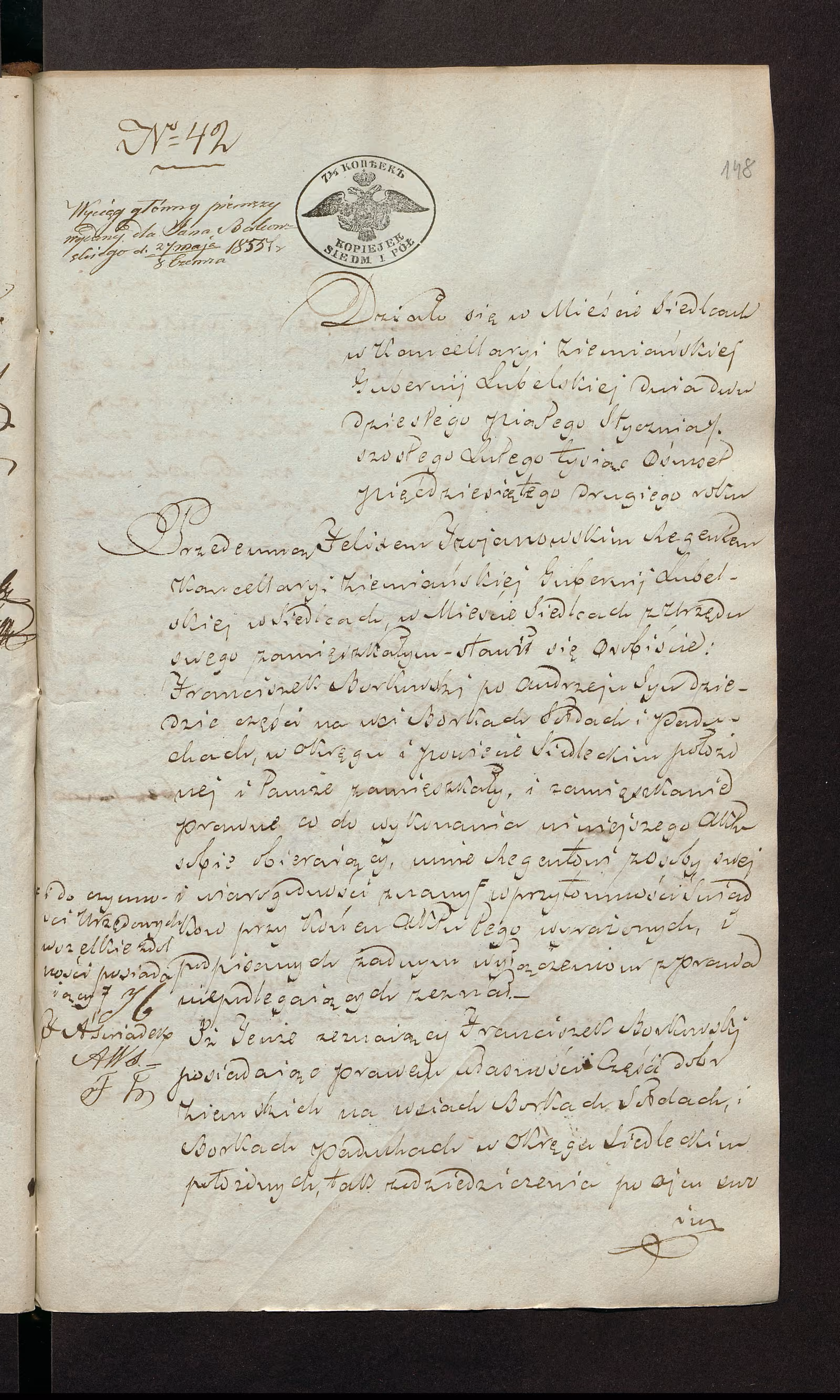 Trojanowski 42/1852, s. 1
