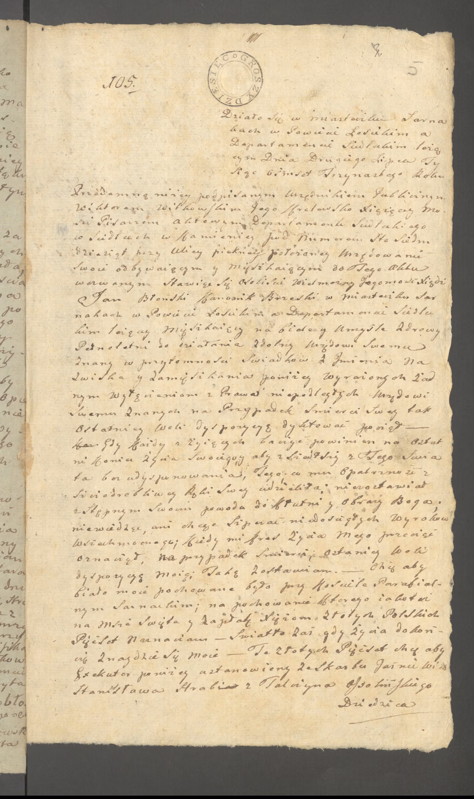Witkowski 105/1813, s. 1
