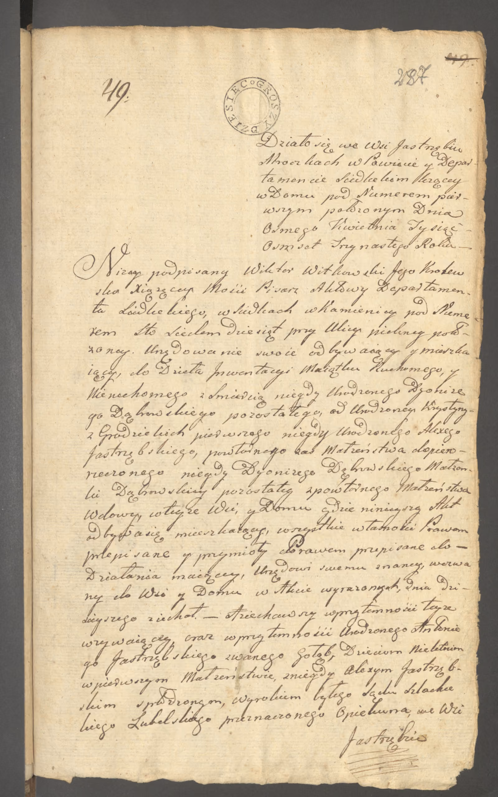 Witkowski 49/1813, s. 1