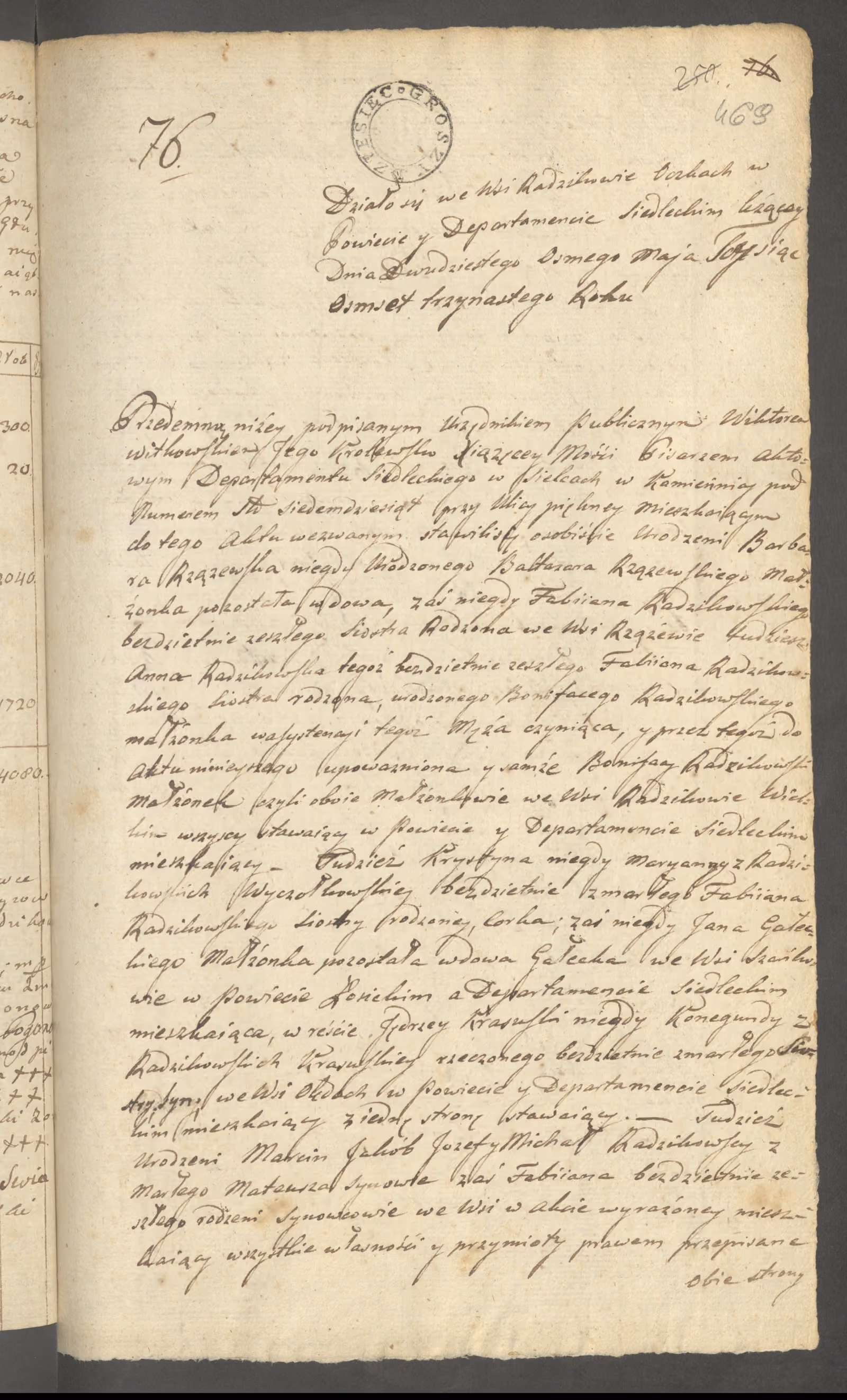 Witkowski 76/1813, s. 1