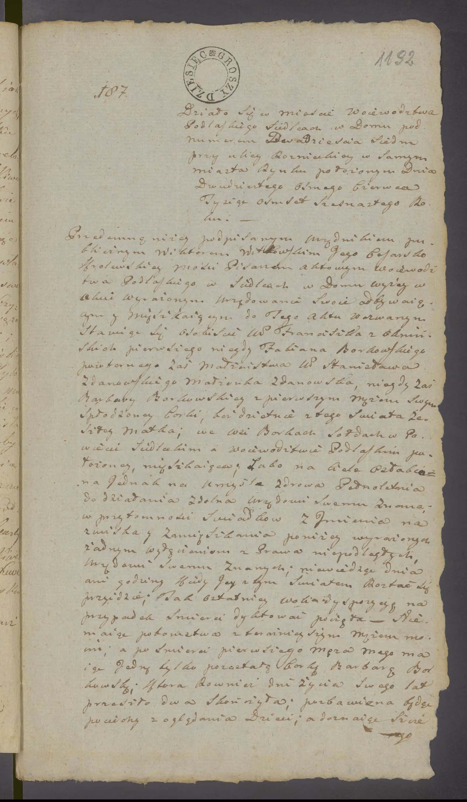Witkowski 187/1816, s. 1