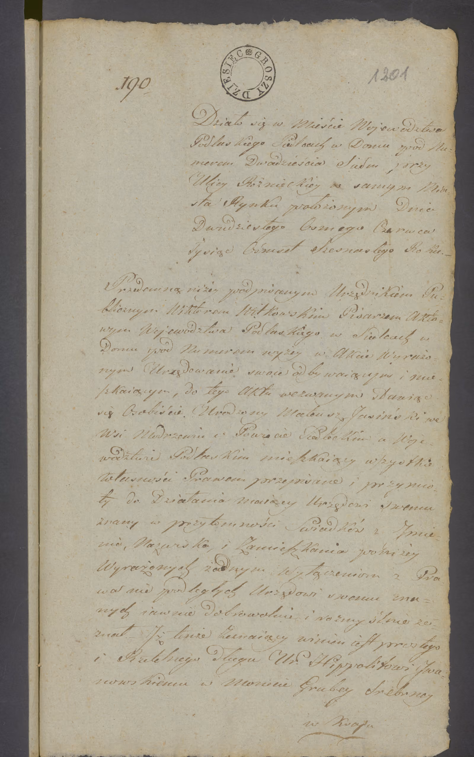 Witkowski 190/1816, s. 1