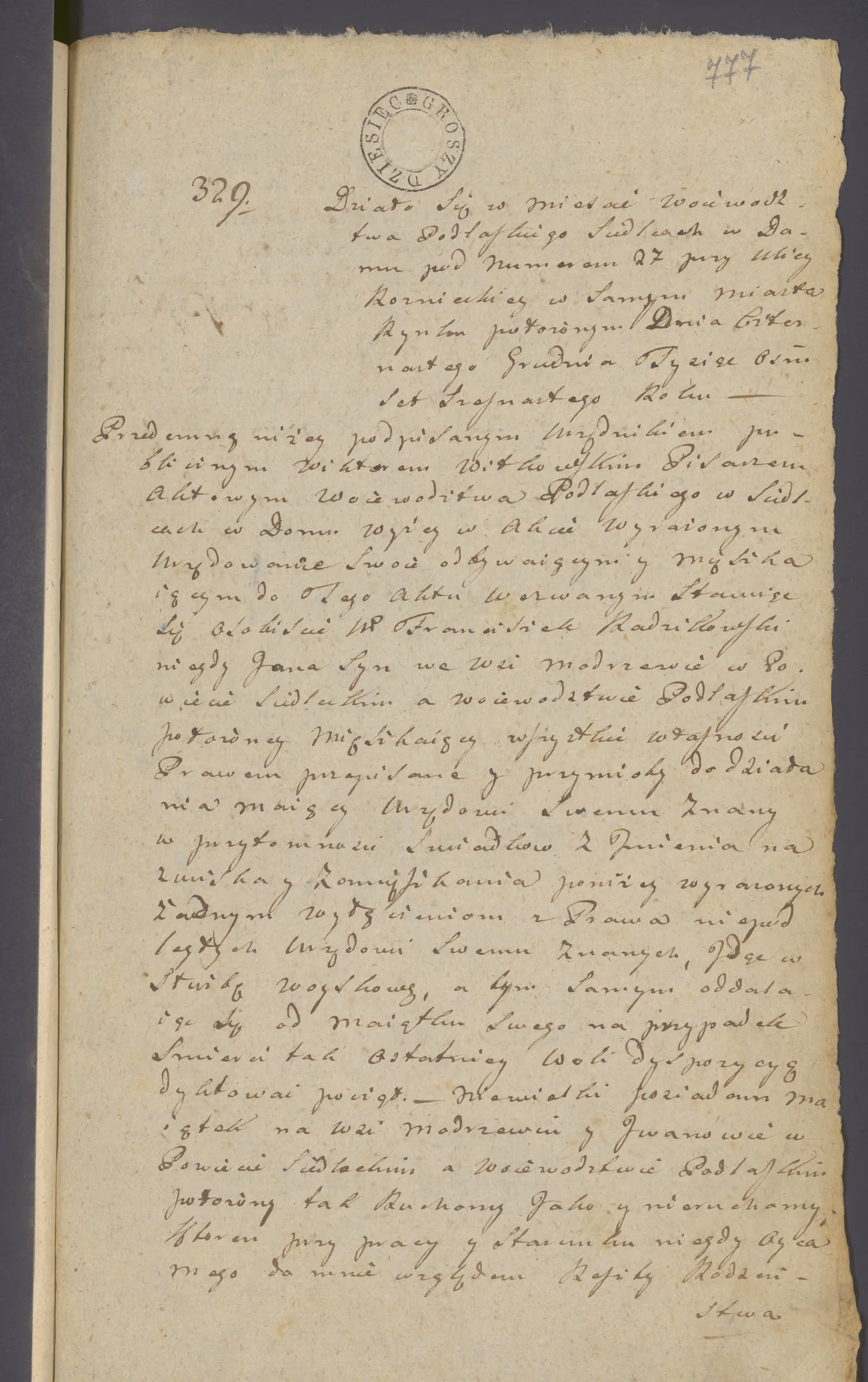 Witkowski 329/1816, s. 1