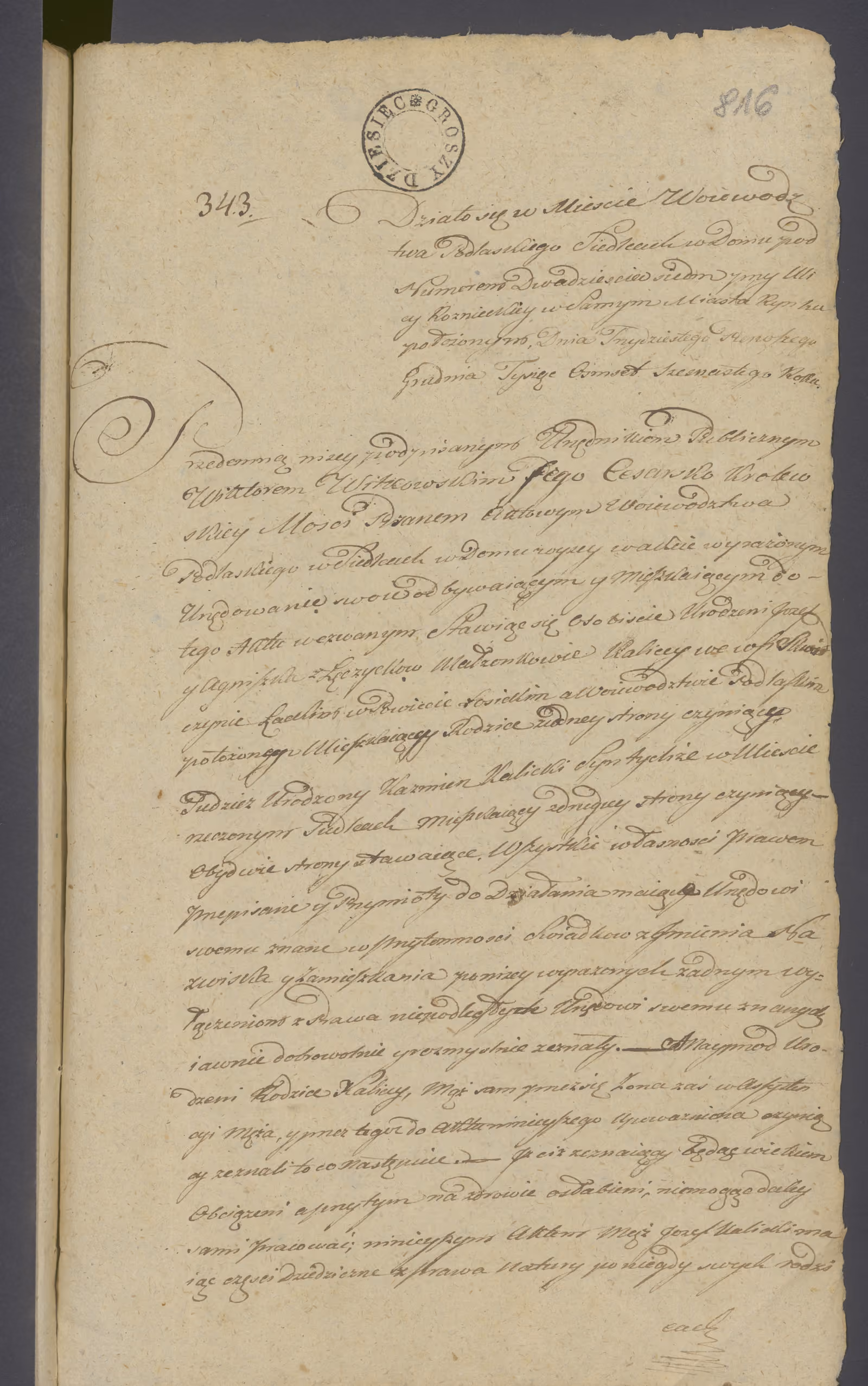 Witkowski 343/1816, s. 1