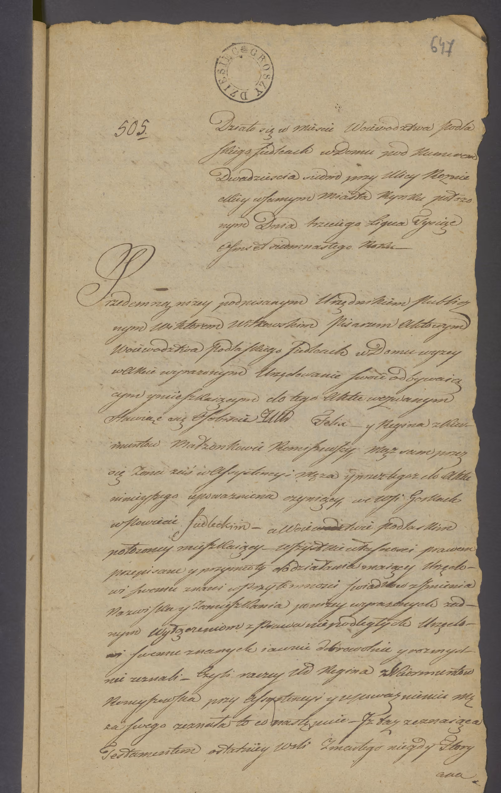 Witkowski 505/1817, s. 1