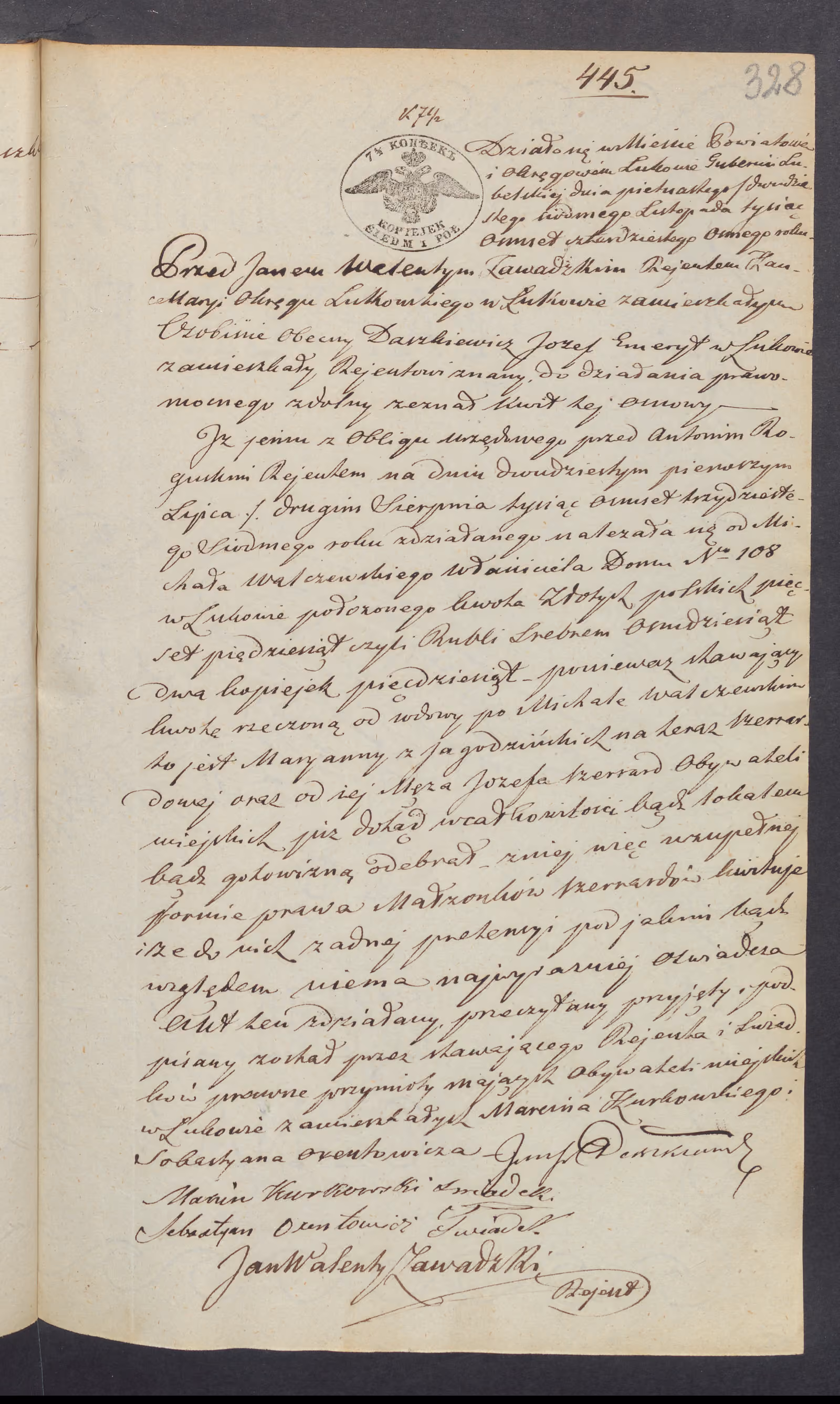 Zawadzki 445/1848, s. 1