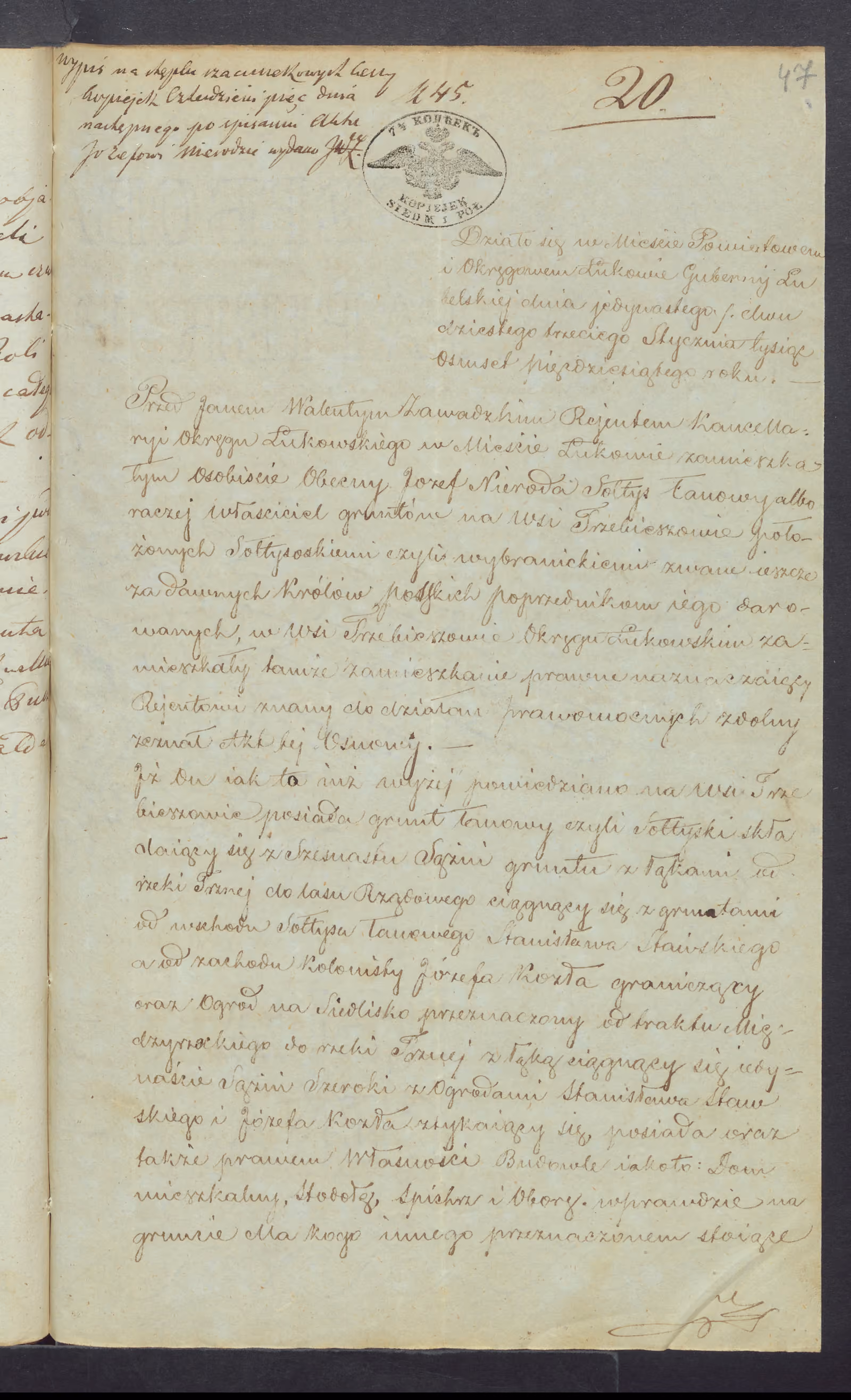 Zawadzki 20/1850, s. 1