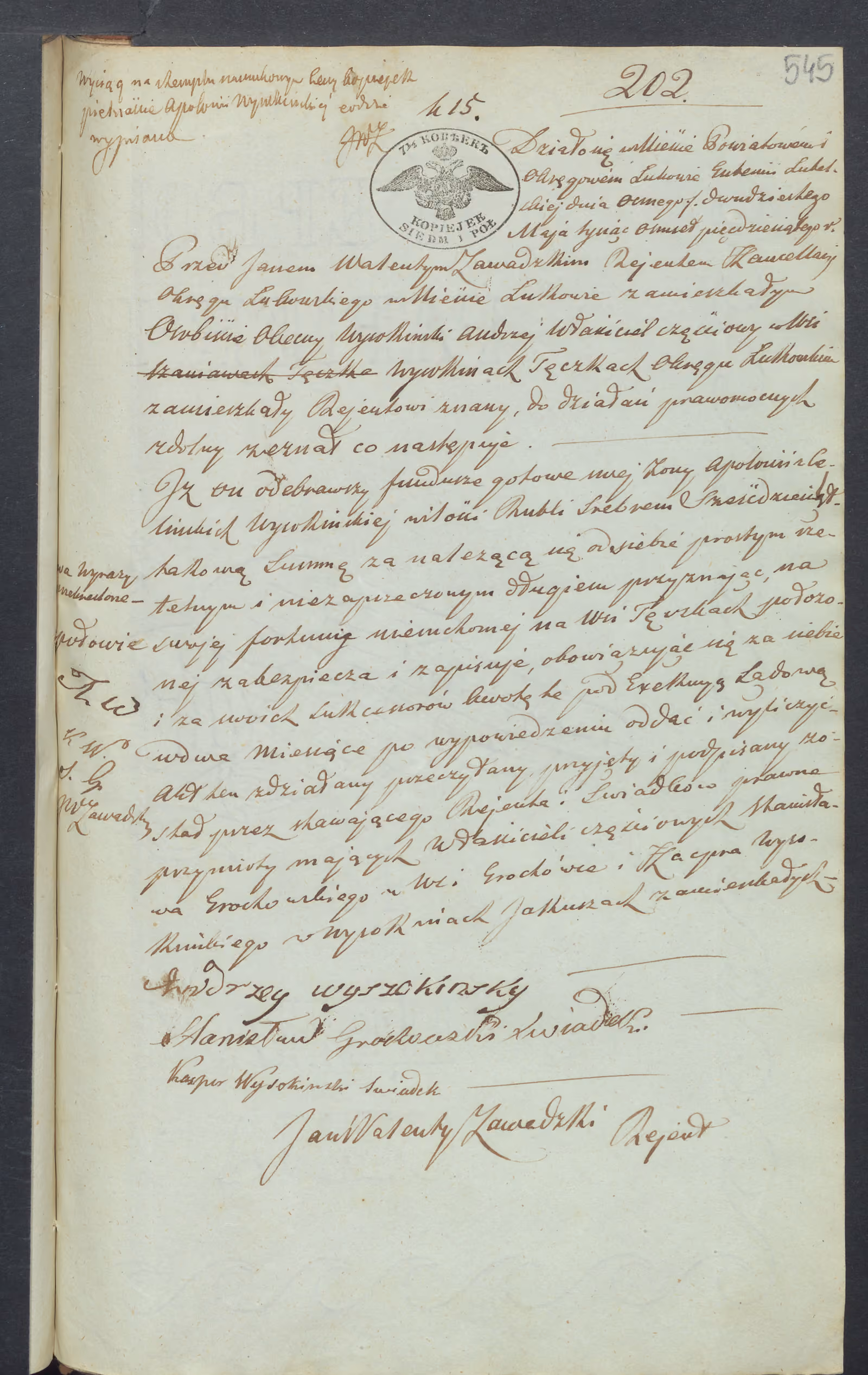 Zawadzki 202/1850, s. 1