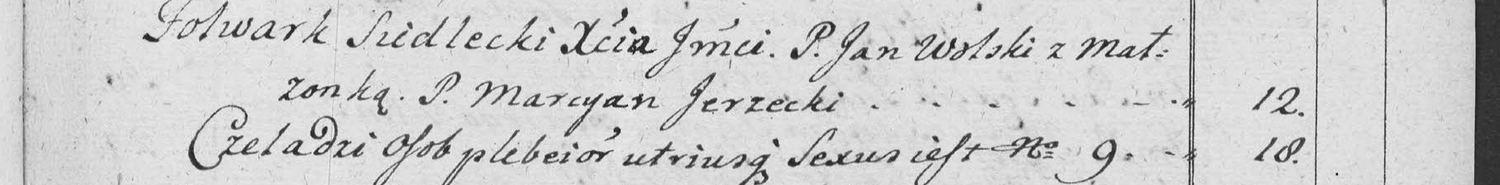 This passage in the manuscript: Folwark Siedlecki