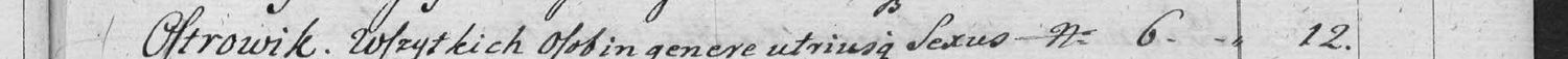 This passage in the manuscript: Ostrowik