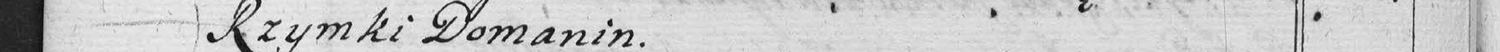 This passage in the manuscript: Rzymki Domanin
