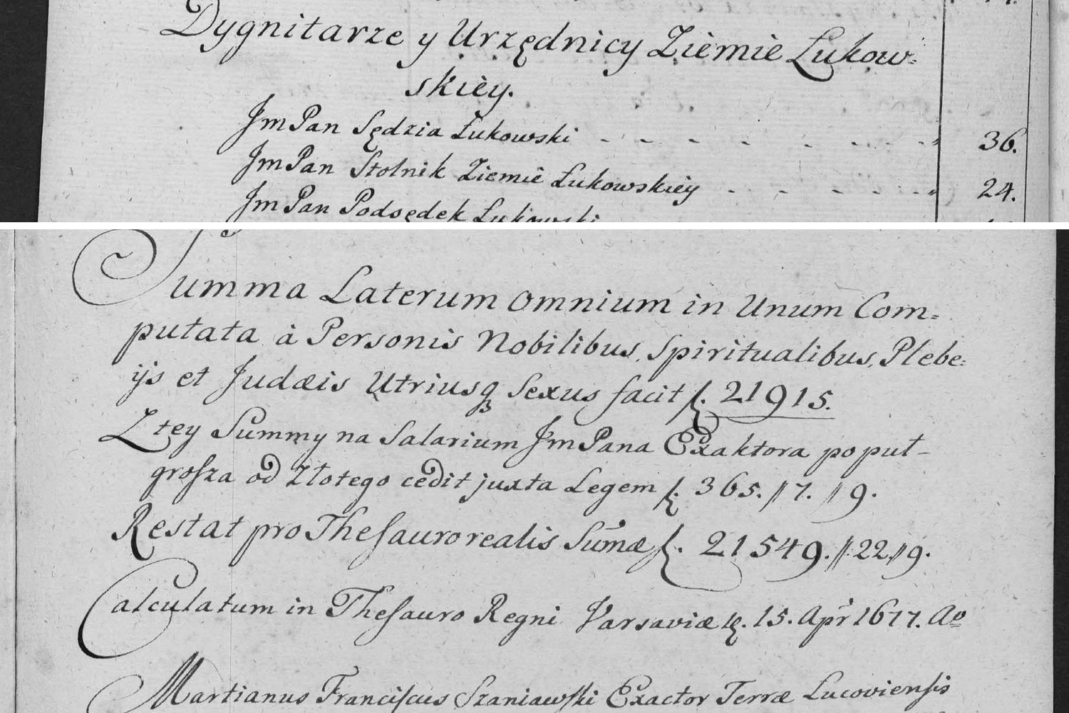 This passage in the manuscript: Land-wide items and the closing of the register