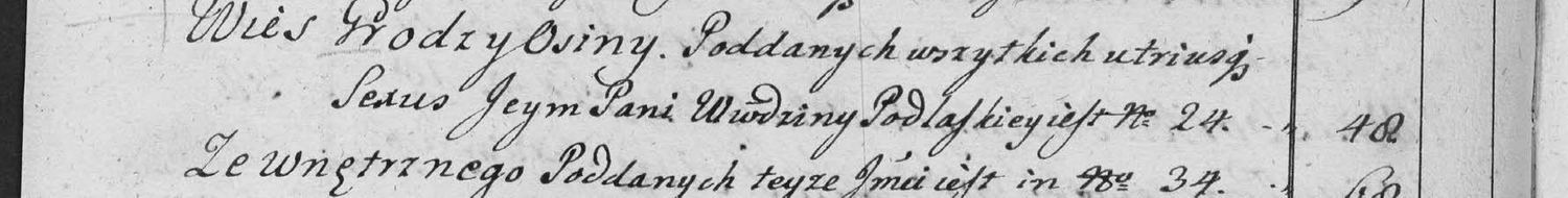 This passage in the manuscript: Wies Brody y Osiny