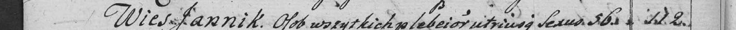 This passage in the manuscript: Wies Jannik