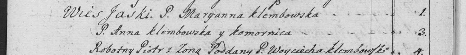 This passage in the manuscript: Wies Jaski