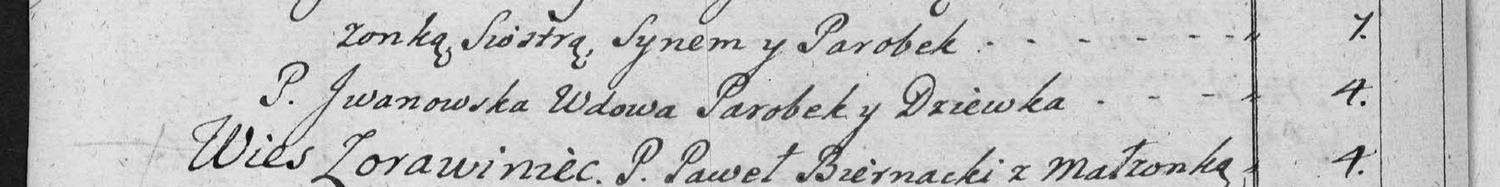 This passage in the manuscript: Wies Jwanow Kyki