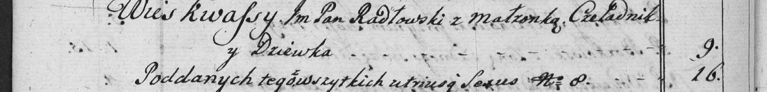 This passage in the manuscript: Wies Kwassy