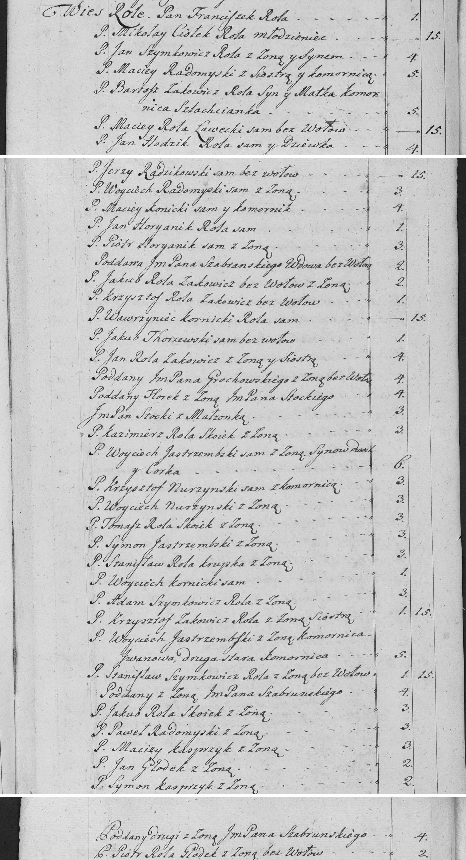 This passage in the manuscript: Wies Role