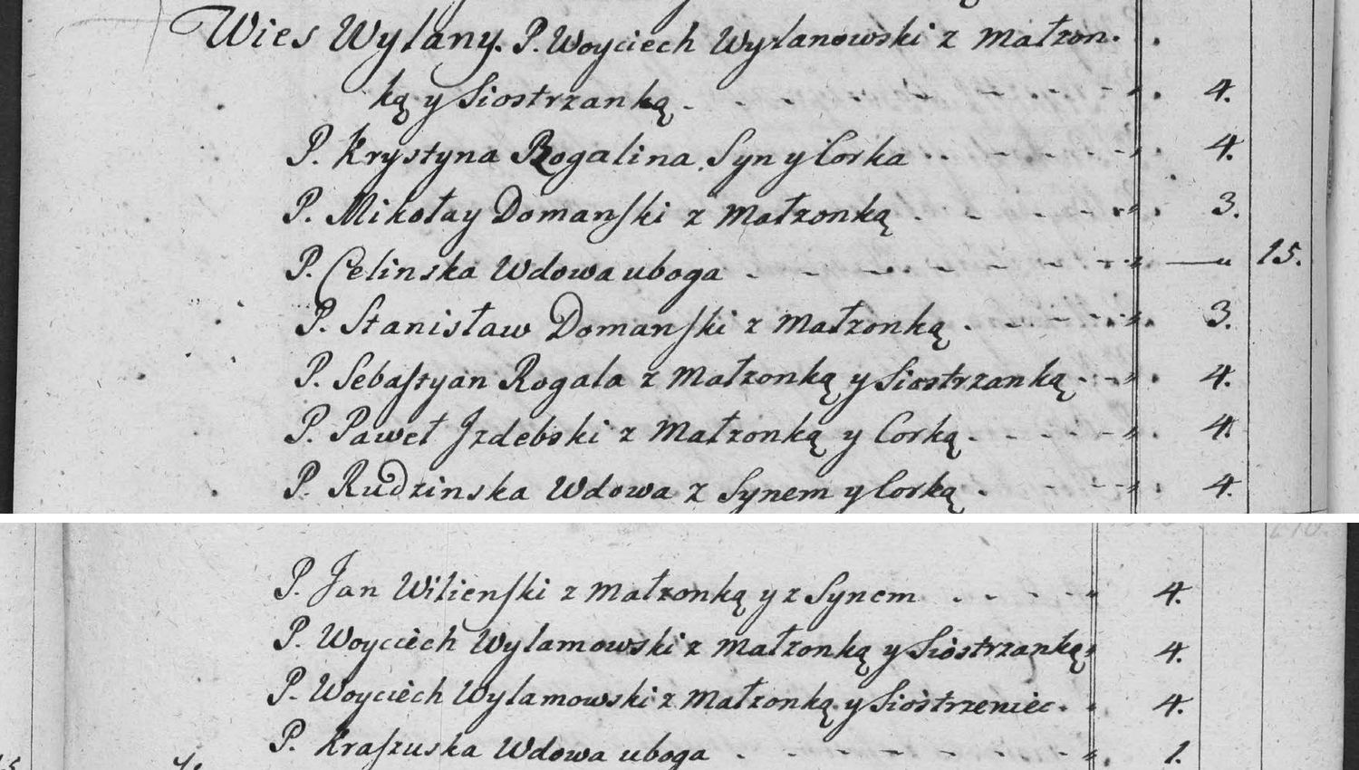 This passage in the manuscript: Wies Wylany