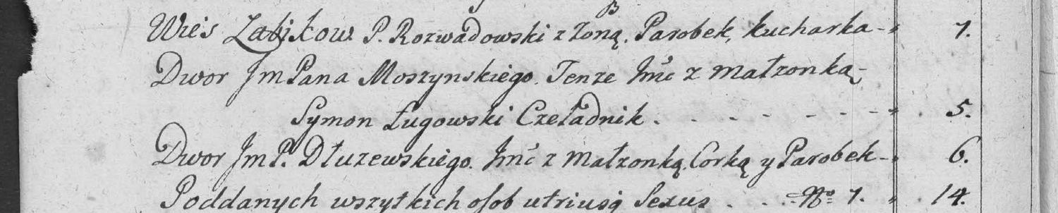 This passage in the manuscript: Wies Zabikow